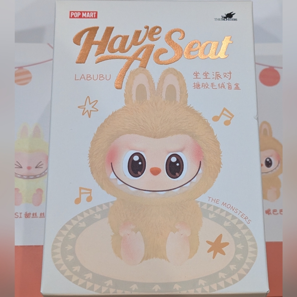 New Unopened "Have A Seat" Labubu - Blue (HEHE)